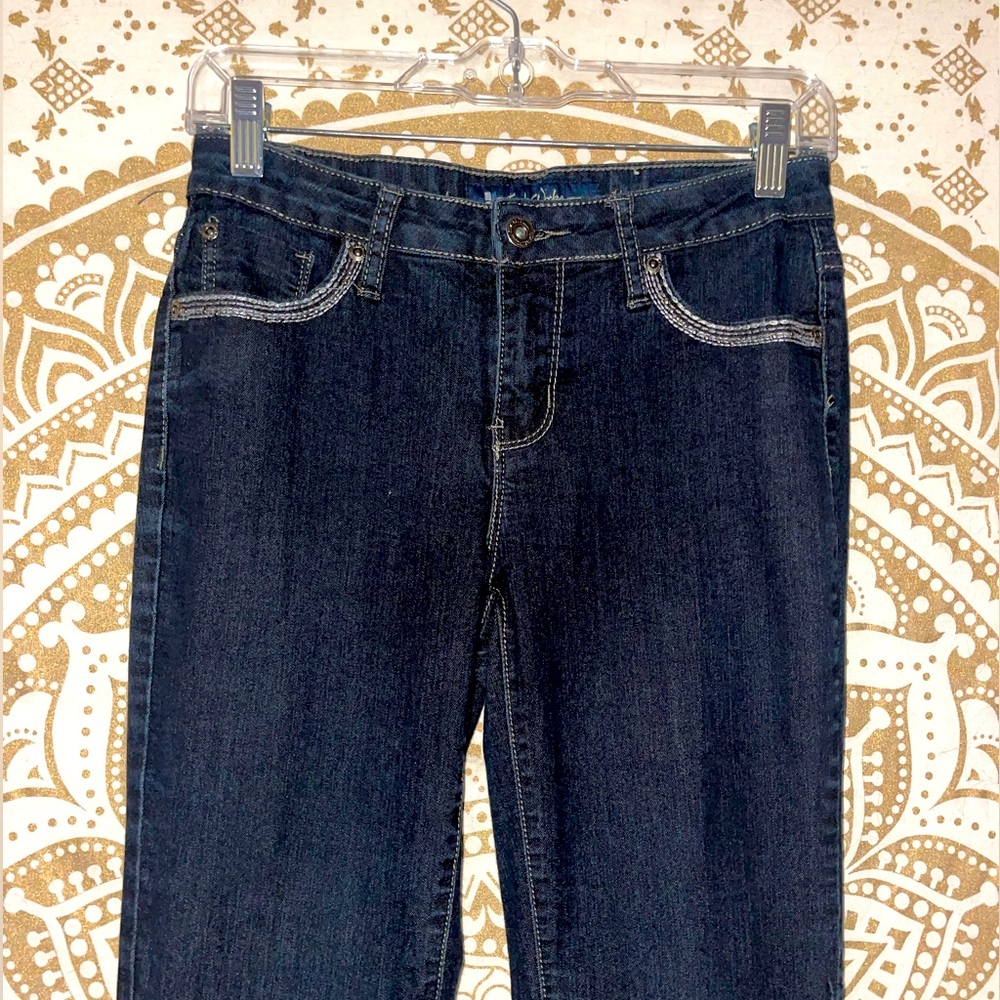 “SALT WORKS” NYC LADIES MID-RISE SKINNY EMBELLISHED JEAN WITH POCKETS, SIZE 4 - Picture 6 of 7